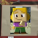 Your Custom Minion | RIVER; TO FARM; MESA BIOME; NONE, SHE IS FRIENDLY. | image tagged in your custom minion,super mario,minecraft mini series | made w/ Imgflip meme maker