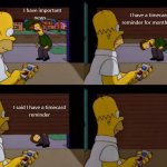 Homer Simpson timecard meme