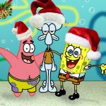 Spongebob Christmas Template meme