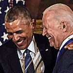 Joe Biden Obama median filter + sharpen sharpened meme