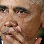 Obama crying
