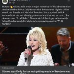 Dolly Parton Presidential Medal of Freedom