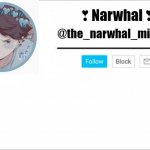 narwhals announcement template meme