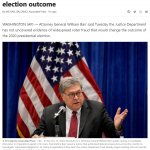 Willian Barr no evidence of fraud