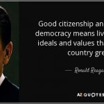 Ronald Reagan quote good citizenship meme