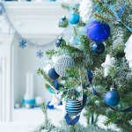 Blue and White Christmas backdrop