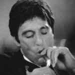 Al Pacino cigar black & white meme