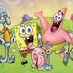 spongebob and friends