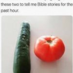 Funny meme | image tagged in cucumber and tomato | made w/ Imgflip meme maker