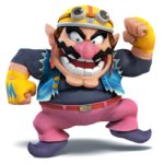 Biker Wario posing