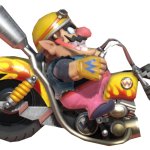 Biker Wario riding his bike