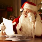 Santa Reading Letter meme