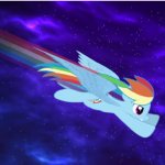 Rainbow Dash Space Trot