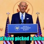Live long and prosper. | Could not have picked a better angle. | image tagged in joe biden,lol so funny | made w/ Imgflip meme maker