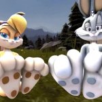 Bunny Toes GIF Template