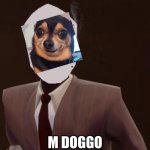DOGGO! | M DOGGO | image tagged in custom spy mask | made w/ Imgflip meme maker