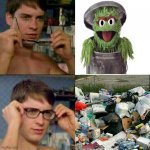 Trashy | image tagged in they live in garbage | made w/ Imgflip meme maker