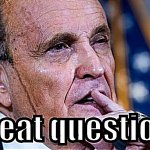 Rudy Giuliani great question sharpened