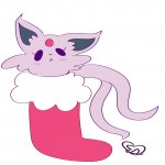 Espeon in a stocking