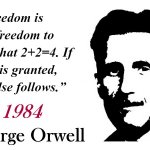 1984 George Orwell quote meme