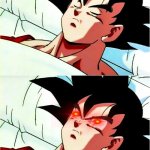 goku sleeping wake up | CHI CHI IS DEAD BEERUS CHALLENGES YOU  TO A EATING CONTEST | image tagged in goku sleeping wake up | made w/ Imgflip meme maker