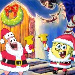 spongebob christmas template