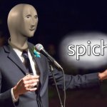 Meme Man "Spich" Template (Speech)