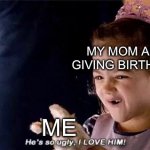 *Sad ugly baby noises* | MY MOM AFTER GIVING BIRTH TO ME; ME | image tagged in ugly | made w/ Imgflip meme maker
