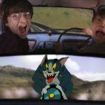 Tom chasing Harry Potter meme