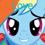 Rainbow Dash's Love GIF Template