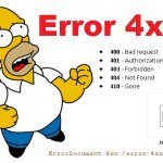 Homer Simpson Error 4xx