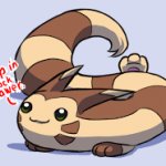 Furret is sleepin' in your sock drawer