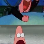 patrick laughing then surprised
