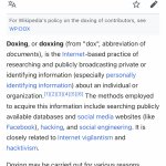 Doxing definition