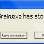Brain.exe has stopped meme