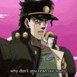 jojo reading souls