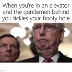 Mitch McConnell Tickled Bootyhole | image tagged in mitch mcconnell tickled bootyhole | made w/ Imgflip meme maker