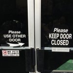 Door confusion | image tagged in funny memes | made w/ Imgflip meme maker