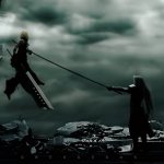 Sephiroth stabs Cloud