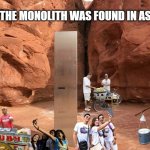 Stanley Kubrick rolling in his grave | IF THE MONOLITH WAS FOUND IN ASIA | image tagged in monolith,asian,commercial,selfies,2001 a space odyssey | made w/ Imgflip meme maker