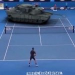 Tank vs Tennis Player meme