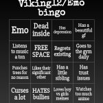 Viking12/EmoDude bingo meme