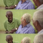 3 Old Men Talking 9 Panels