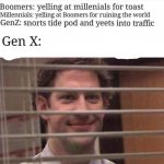 Millennials Boomers Gen Z Gen X