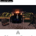 I'm crazy. | minecraft character with guns; minecraft character with guns; ^; Of course I'm real but I don't hurt people | image tagged in therapist | made w/ Imgflip meme maker