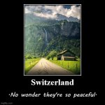 Switzerland peaceful