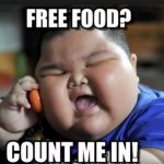 FREE FOOD COUNT ME IN