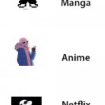 Manga Anime Netflix Adaption | image tagged in manga anime netflix adaption | made w/ Imgflip meme maker