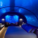 Underwater hotel room