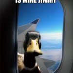 the chances of a duck trying to kill you are low but never zero | YOURE ASS IS MINE JIMMY | image tagged in youre ass is mine jimmy | made w/ Imgflip meme maker